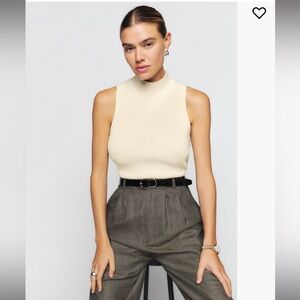 NWT Reformation Montaigne Sleeveless Sweater